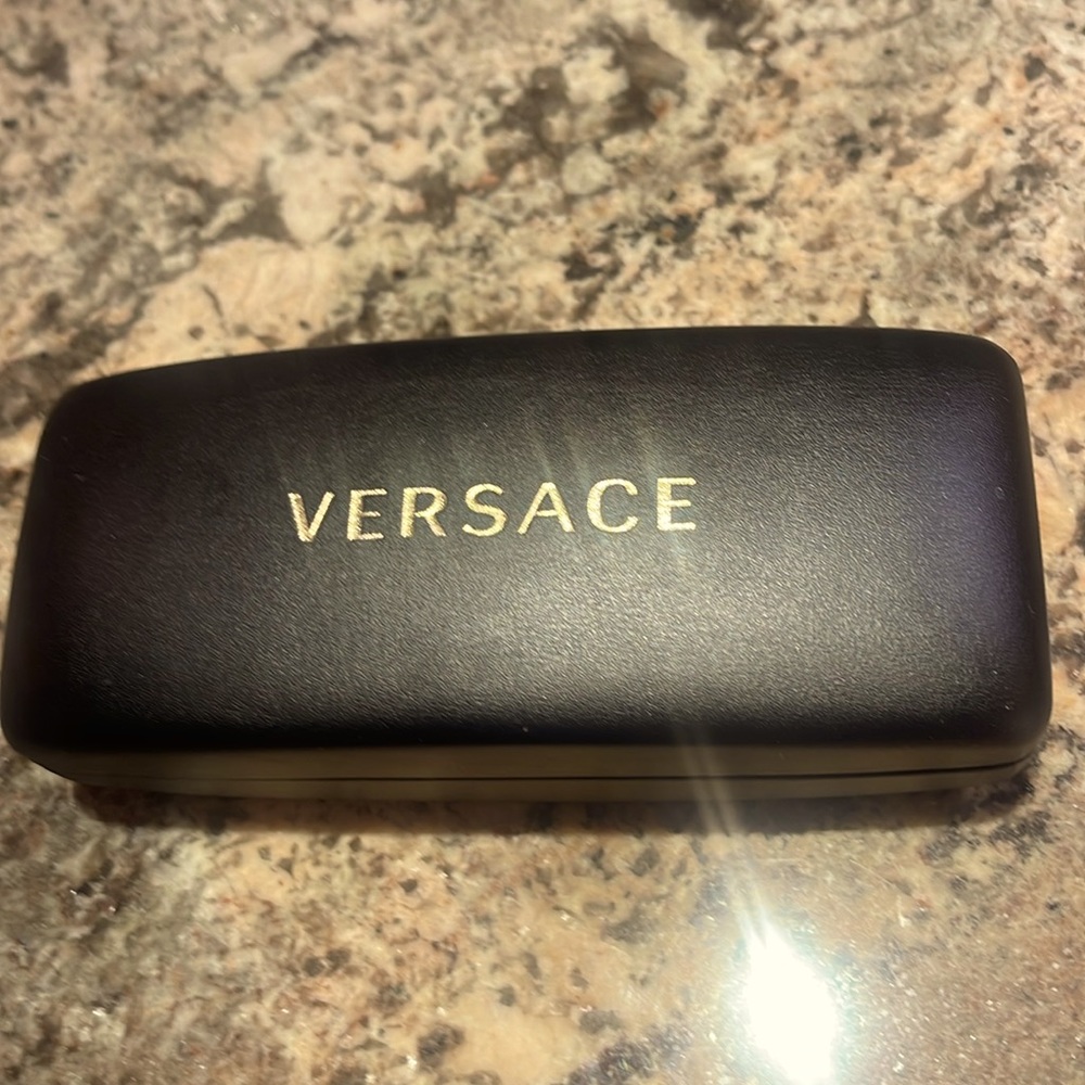 Versace Sunglass Case with Cloth 3 x 6